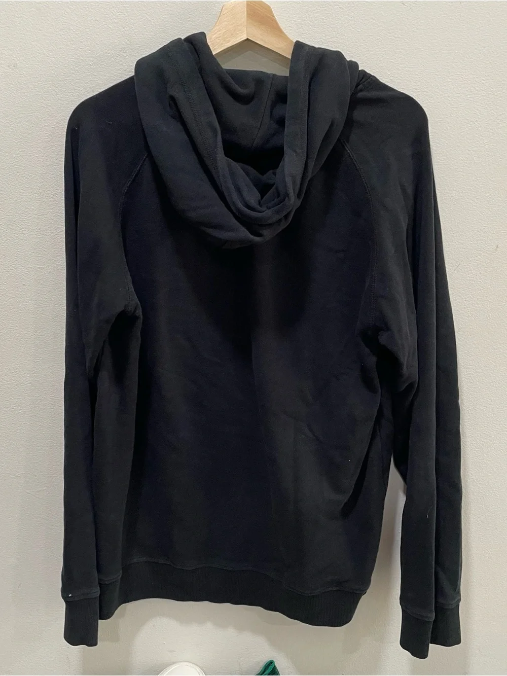 True Religion Black Pullover Hoodie with Arched Logo